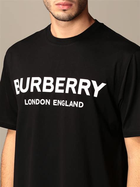 burberry t shirt black logo|original Burberry men t shirt.